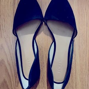 J. Crew Suede D’Orsay Flats Size 9